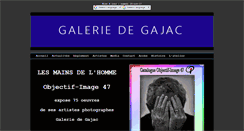 Desktop Screenshot of galeriedegajac.com